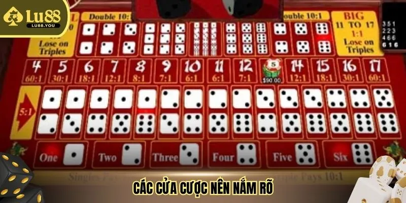 Các cửa cược nên nắm rõ