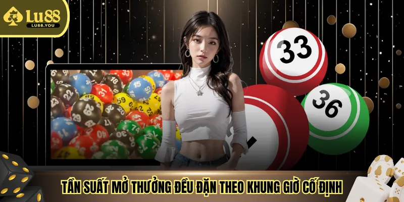 Tần suất mở thưởng đều đặn theo khung giờ cố định